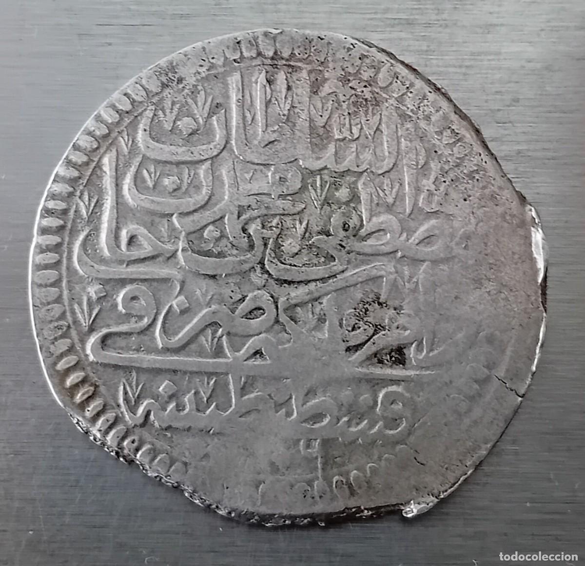 Monedas antiguas de Asia: PIASTRA (40 PARA) 1106 A.H. (1695-1703) MUSTAFA II. IMPERIO OTOMANO