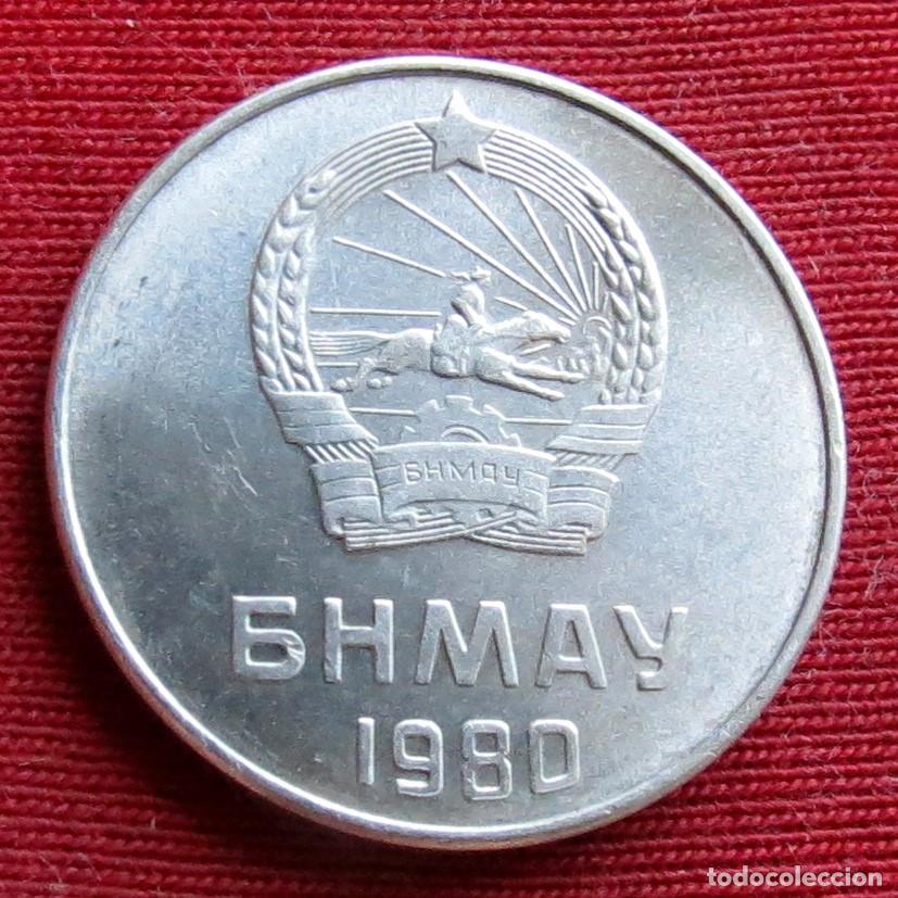 Monedas antiguas de Asia: Mongolia 5 mongo 1980 - Foto 2