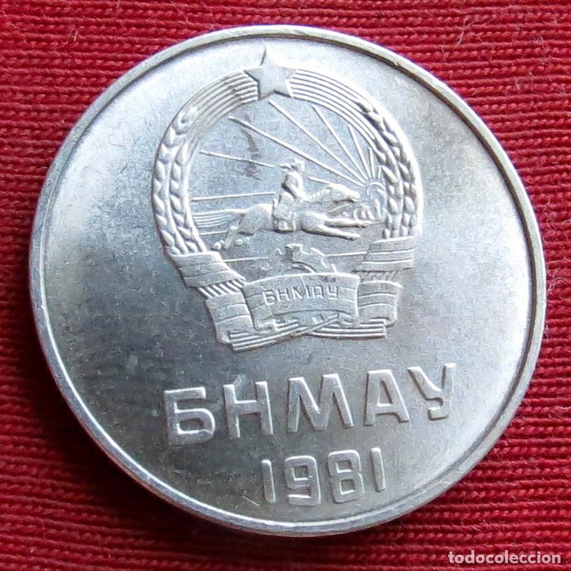 Monedas antiguas de Asia: Mongolia 5 mongo 1981 - Foto 2
