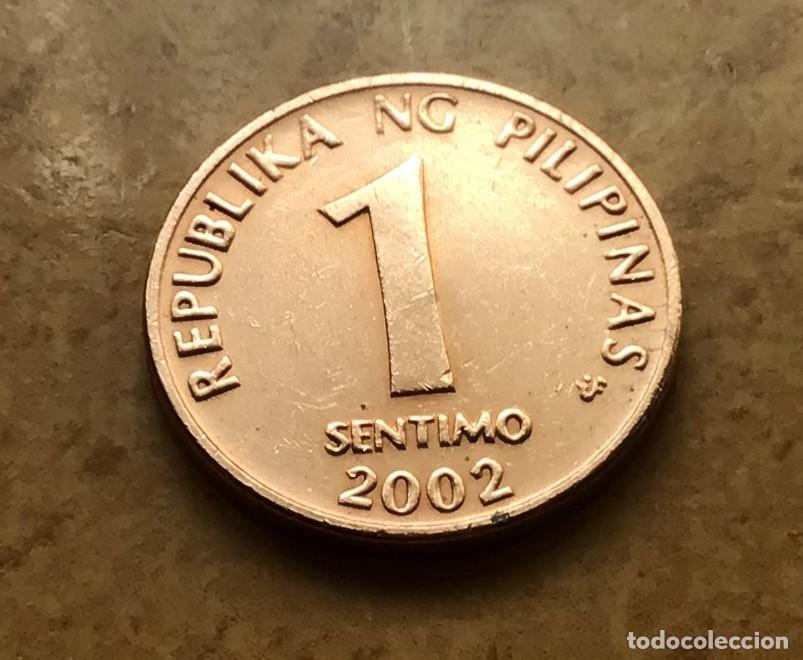 Monedas antiguas de Asia: 1 sentimo de Filipinas. A&ntilde;o 2002