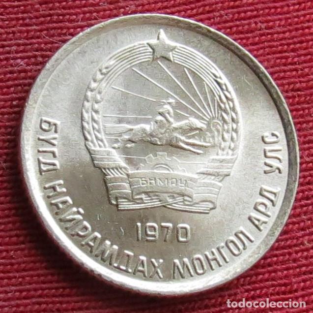 Monedas antiguas de Asia: Mongolia 10 mongo 1970 #1 - Foto 2