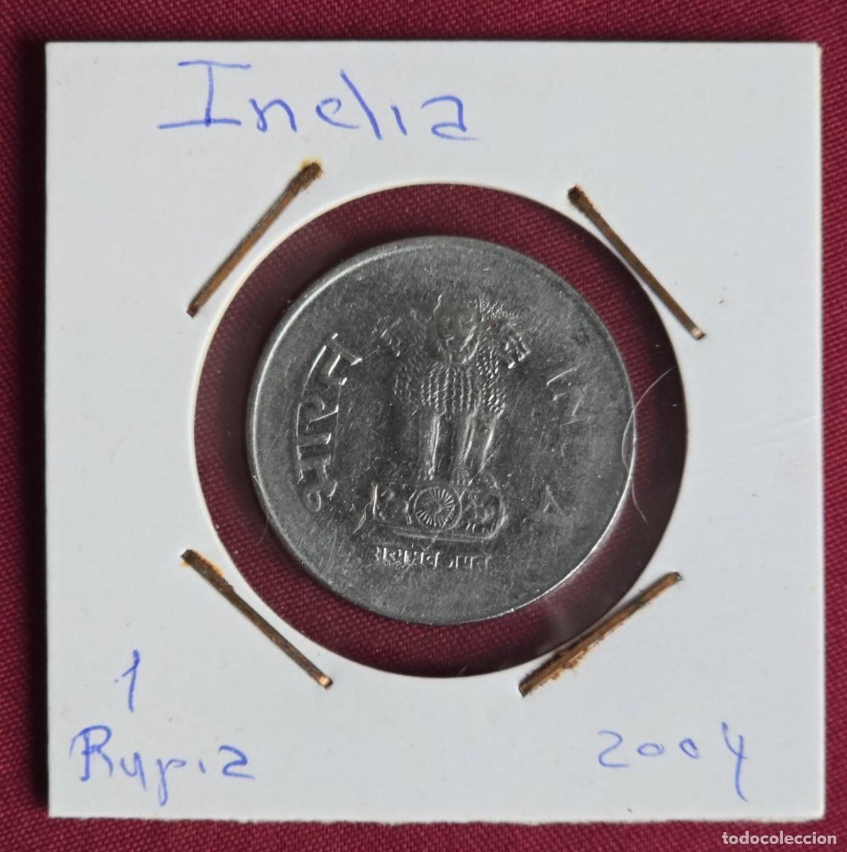 Monedas antiguas de Asia: MONEDA DE INDIA 2004 - 1 RUPIA - MONEDA ENCARTONADA