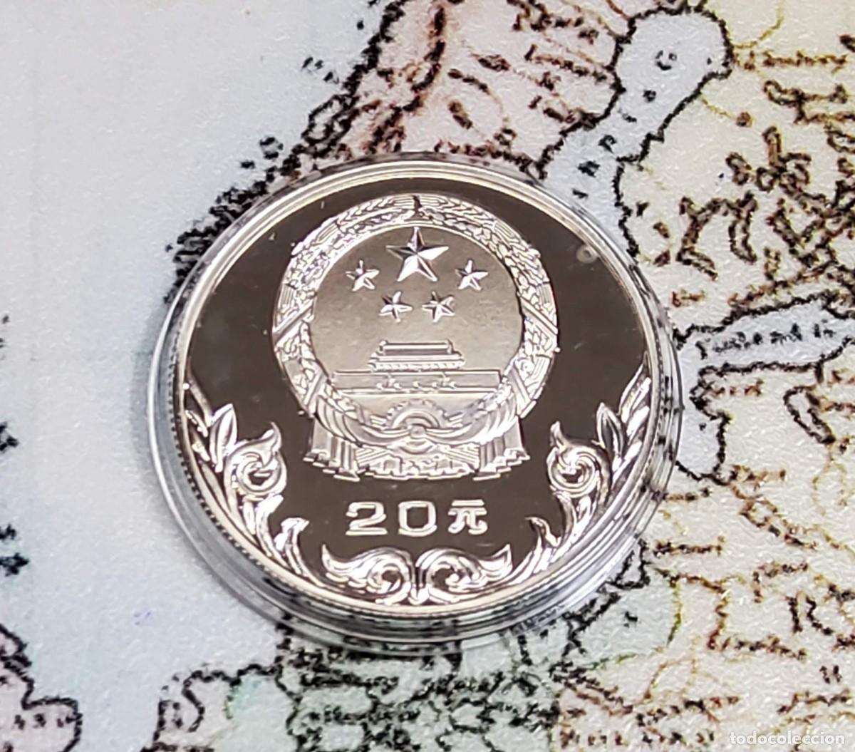 Monedas antiguas de Asia: 20 YUANES DE PLATA DE CHINA DEL A&Ntilde;O 1980.PROOF