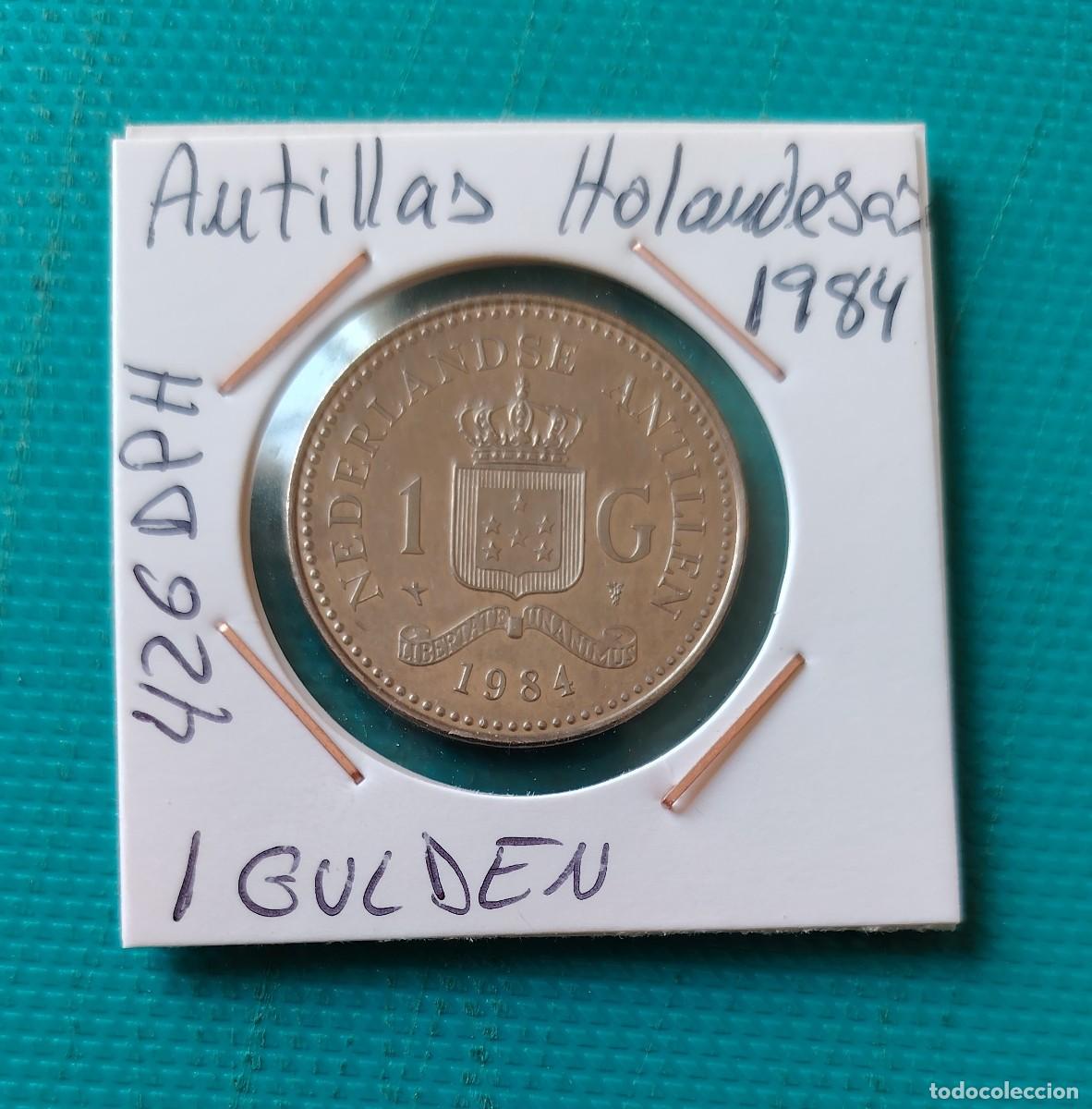 Monedas antiguas de Asia: MONEDA DE ANTILLAS HOLANDESAS - 1 GULDEN DEL A&Ntilde;O 1984 - MUY DIFICIL - 426DPH