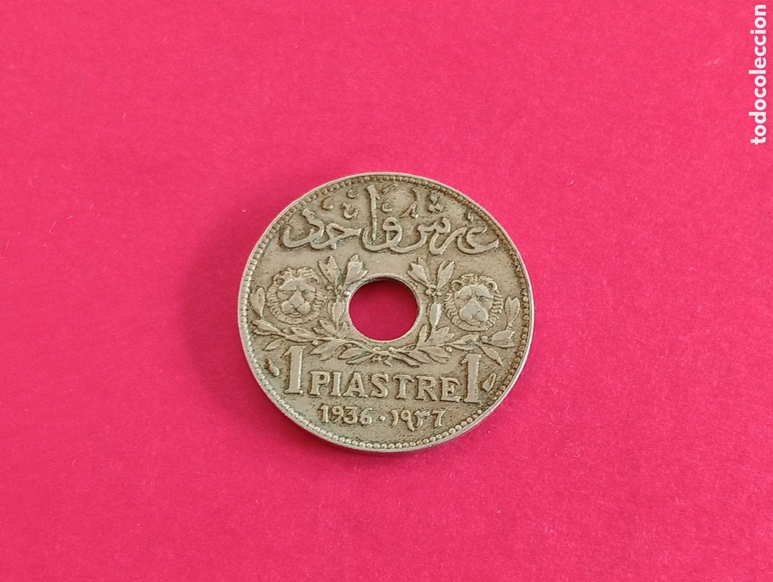 Monedas antiguas de Asia: 1 piastra de L&iacute;bano 1936