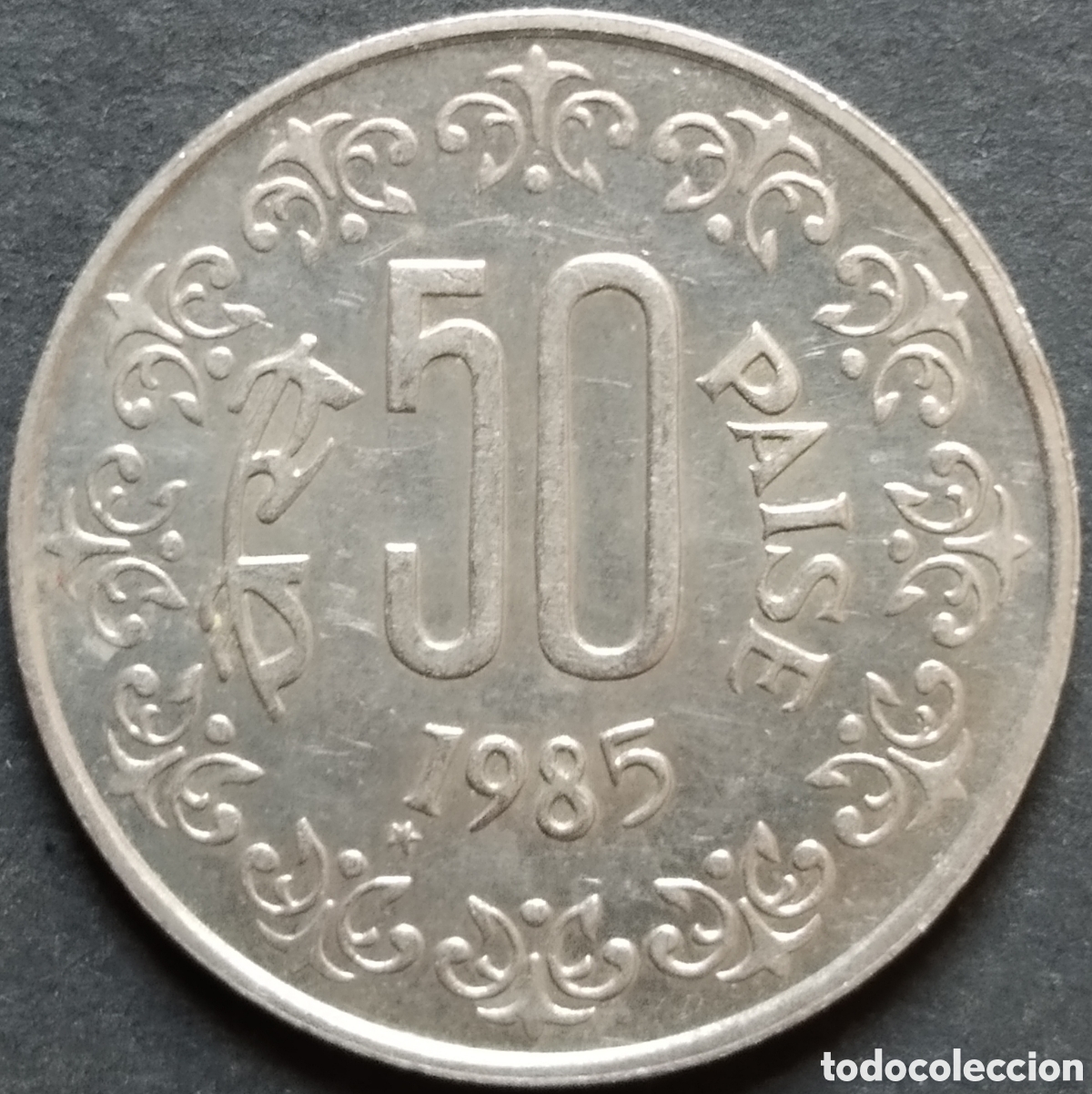 Monedas antiguas de Asia: MONEDA - INDIA 50 PAISE 1985