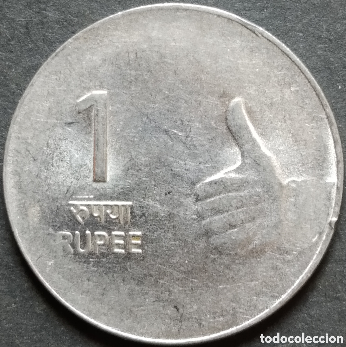 Monedas antiguas de Asia: MONEDA - INDIA 1 RUPIA 2008