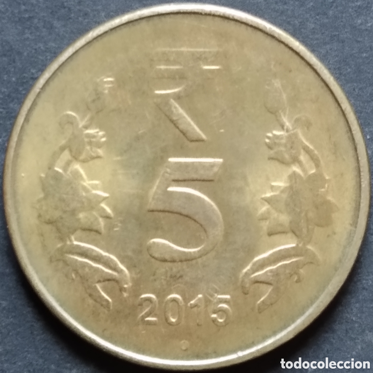 Monedas antiguas de Asia: MONEDA - INDIA 5 RUPIAS 2015