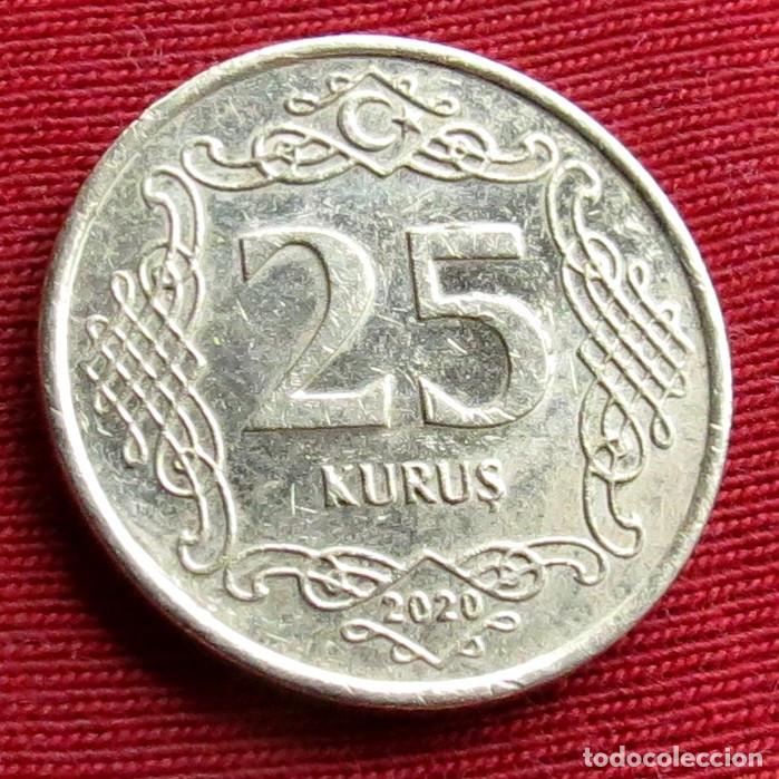Monedas antiguas de Asia: TURQU&Iacute;A 25 kurus 2020