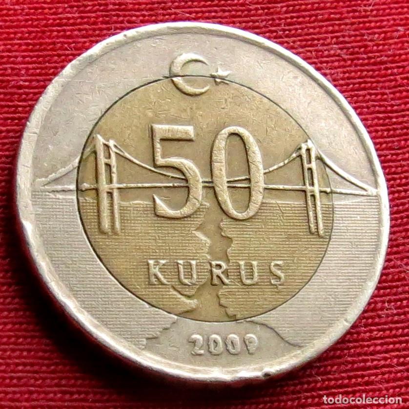 Monedas antiguas de Asia: TURQU&Iacute;A 50 kurus 2009