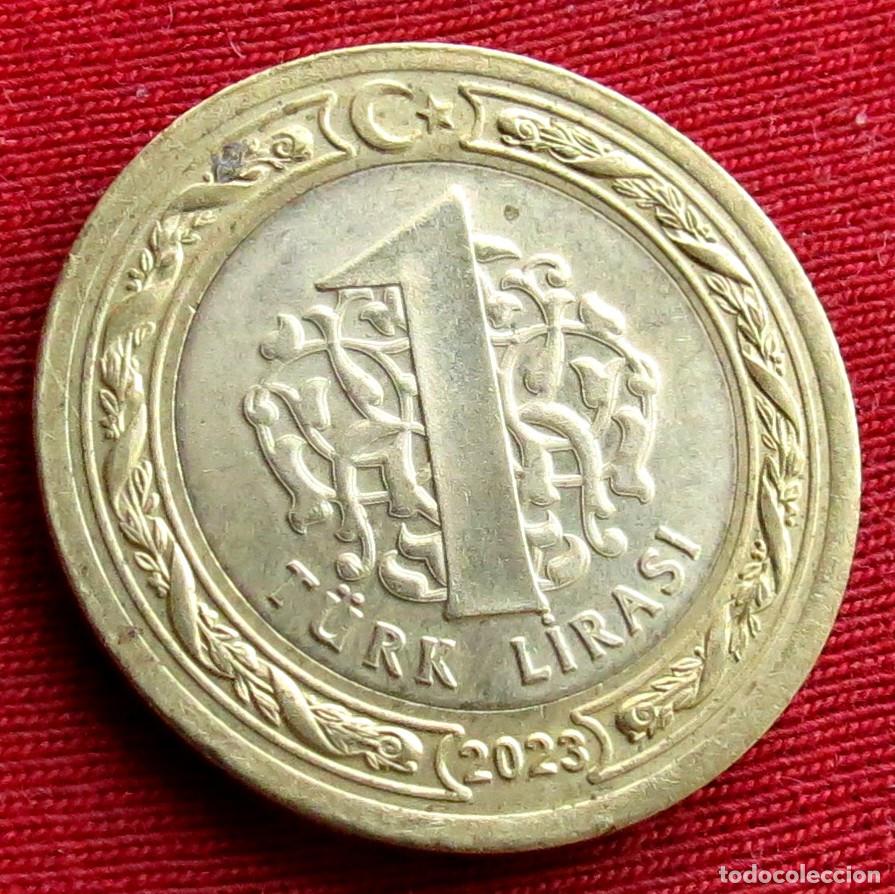 Monedas antiguas de Asia: TURQU&Iacute;A 1 lira 2023 #2