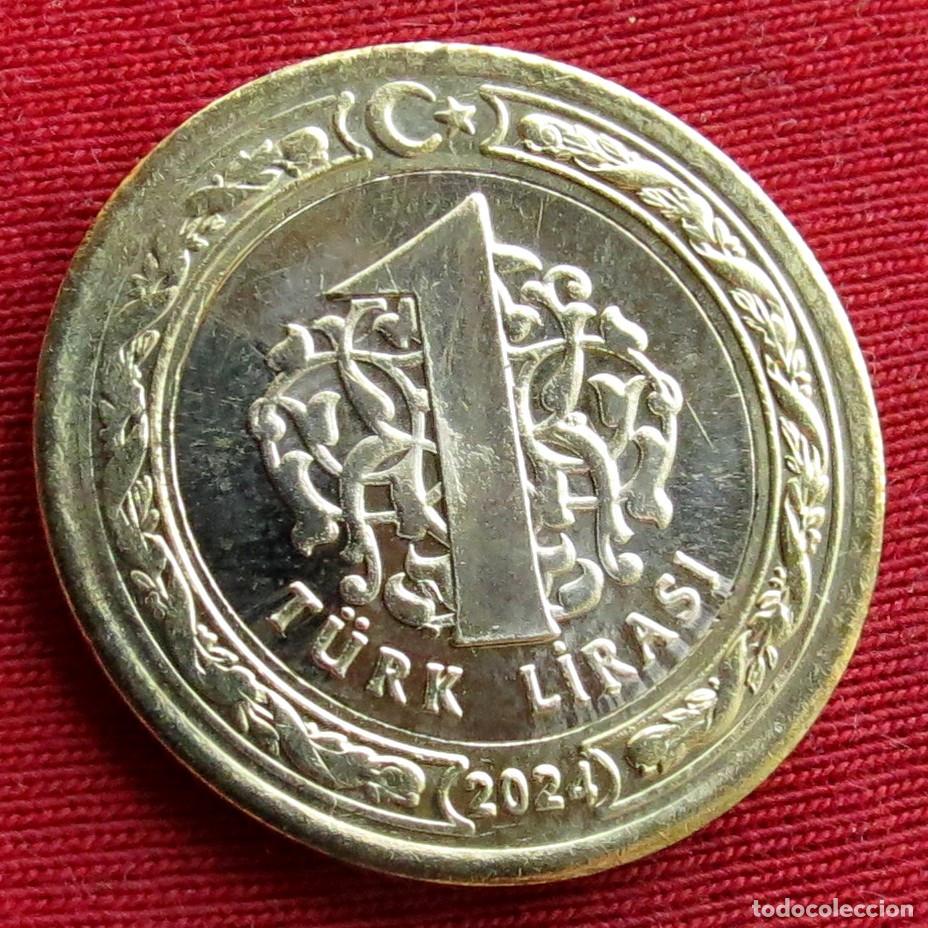 Monedas antiguas de Asia: TURQU&Iacute;A 1 lira 2024 #2