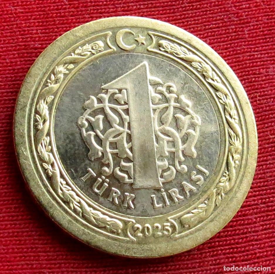 Monedas antiguas de Asia: TURQU&Iacute;A 1 lira 2025 #2