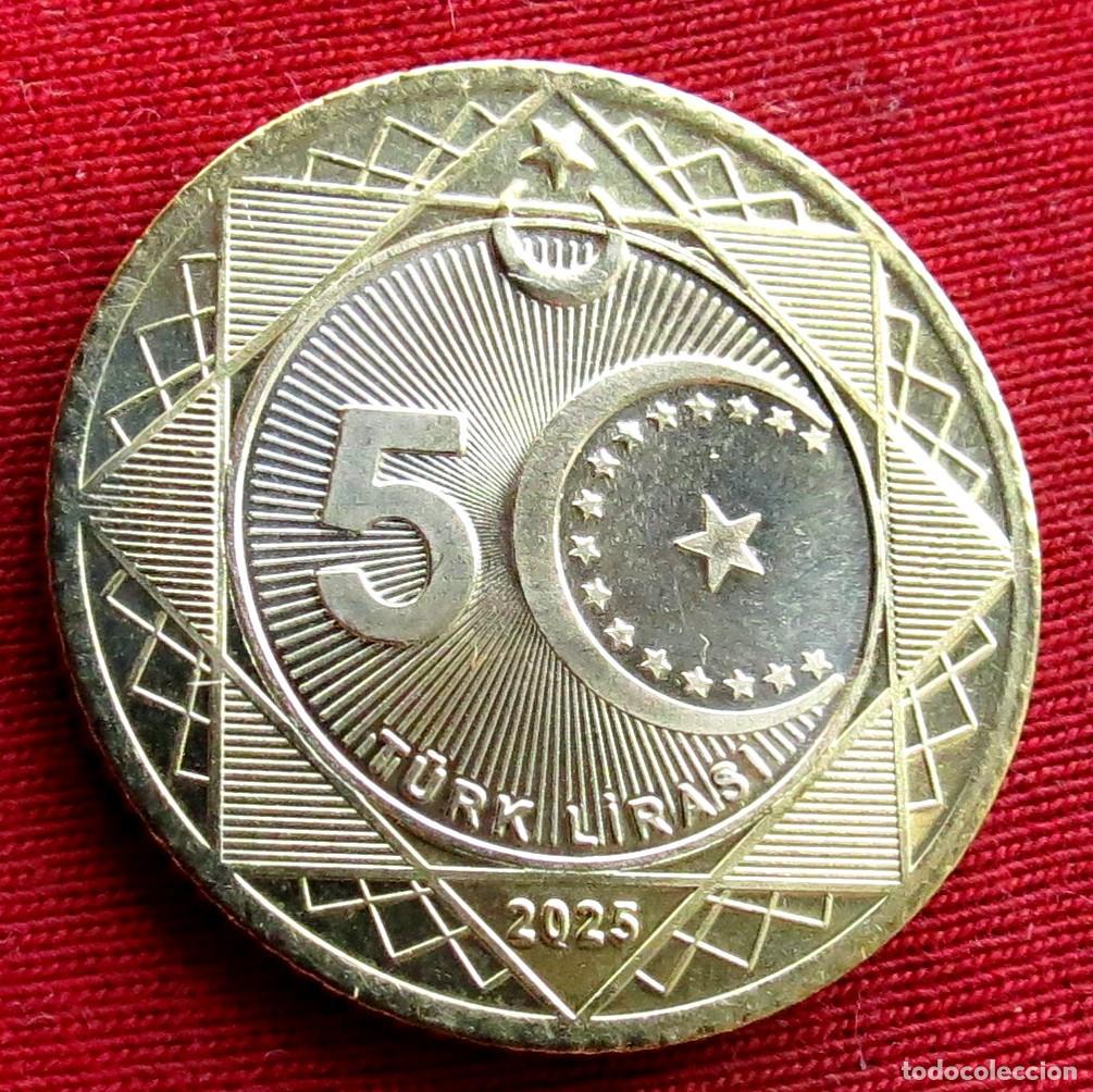Monedas antiguas de Asia: TURQU&Iacute;A 5 lira 2025 #2
