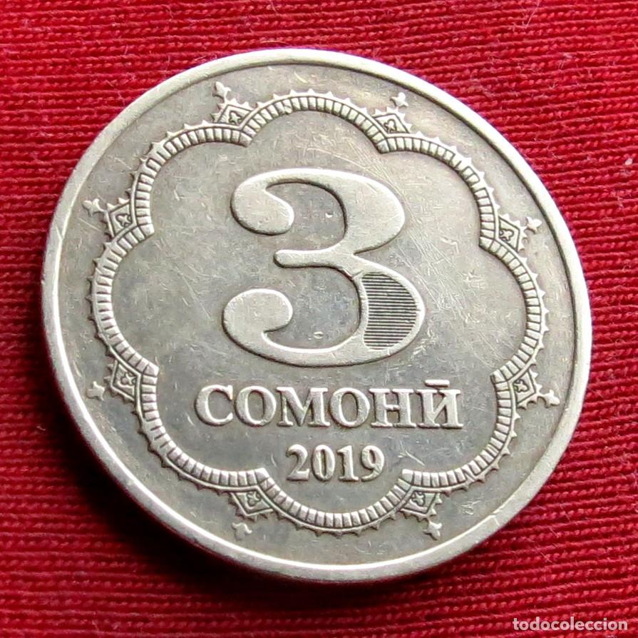 Monedas antiguas de Asia: Tajikistan 3 somoni 2019 Tayikist&aacute;n