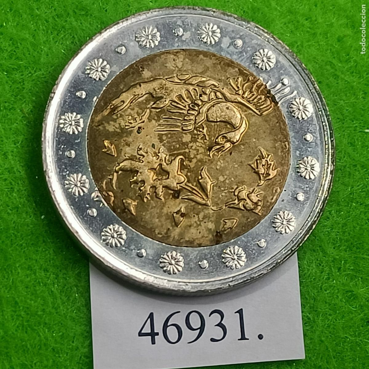 Monedas antiguas de Asia: Iran 500 rials 1383 / 2004, Aves, p&aacute;jaros, bimet&aacute;lica