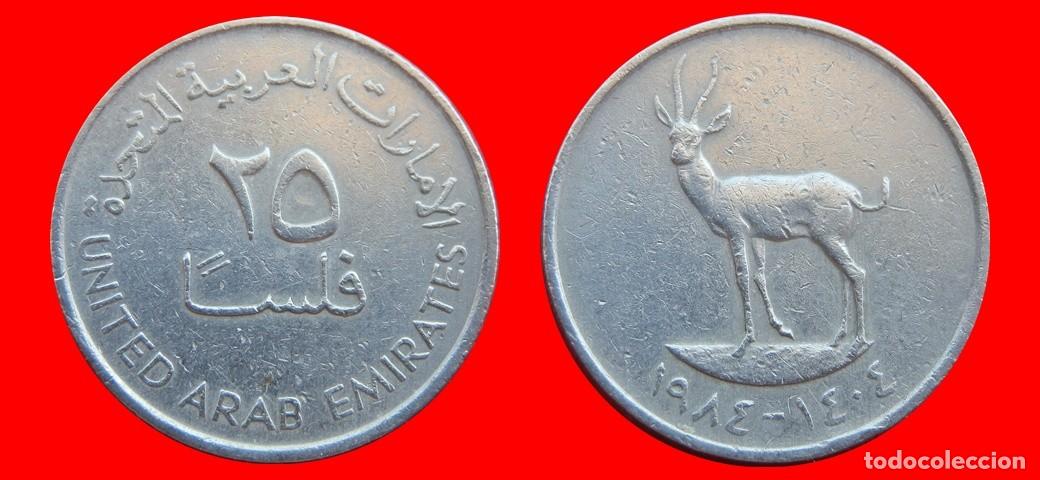 Monedas antiguas de Asia: 25 FILS 1984 EMIRATOS ARABES-150946