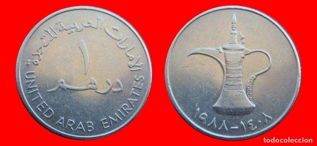 Monedas antiguas de Asia: 1 DIRHAM 1988 EMIRATOS ARABES-150954