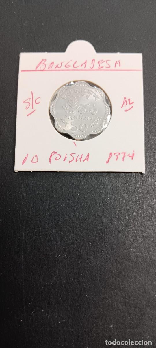 Monedas antiguas de Asia: BANGLADESH 10 POISHA 1974 S/C KM=7 (ALUMINIO)F.A.O.