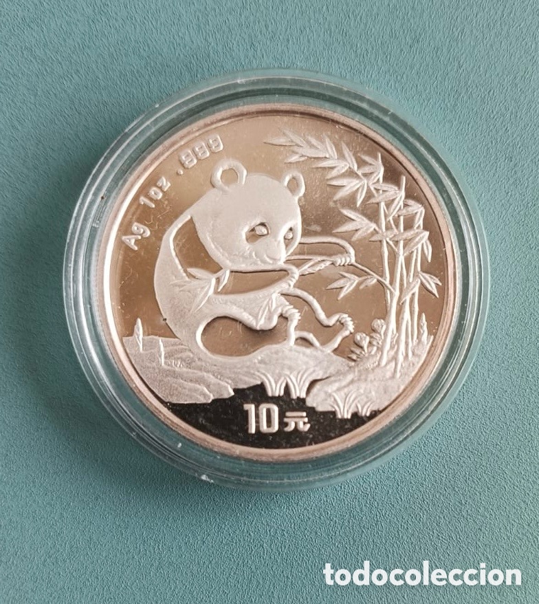 Monedas antiguas de Asia: Moneda Plata 1 onza Panda 1994