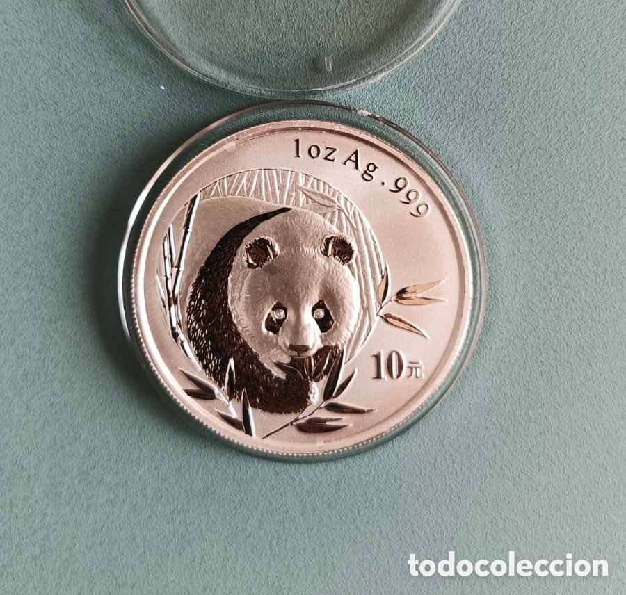 Monedas antiguas de Asia: Moneda 1 onza plata Panda China 2003