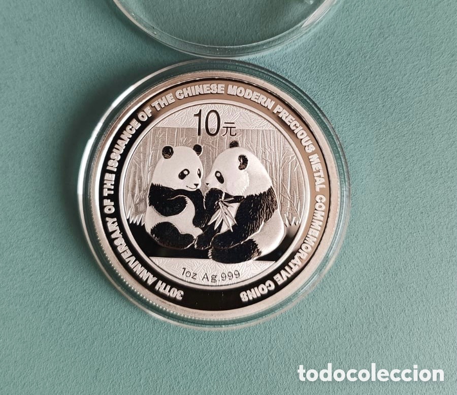 Monedas antiguas de Asia: Moneda Plata Panda 2009 30 Aniversario