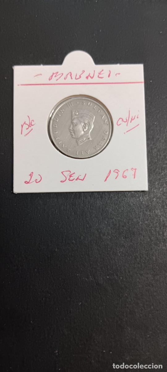 Monedas antiguas de Asia: BRUNEI 20 SEN 1967 BC KM=7 (CUPRONIQUEL)