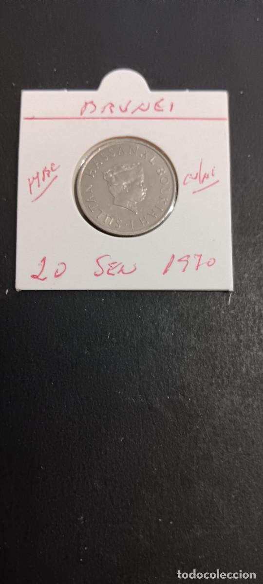 Monedas antiguas de Asia: BRUNEI 20 SEN 1970 MBC KM=12 (CUPRONIQUEL)
