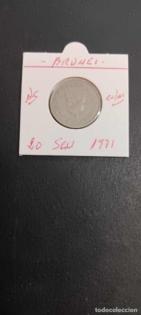 Monedas antiguas de Asia: BRUNEI 20 SEN 1971 BC KM=12 (CUPRONIQUEL)