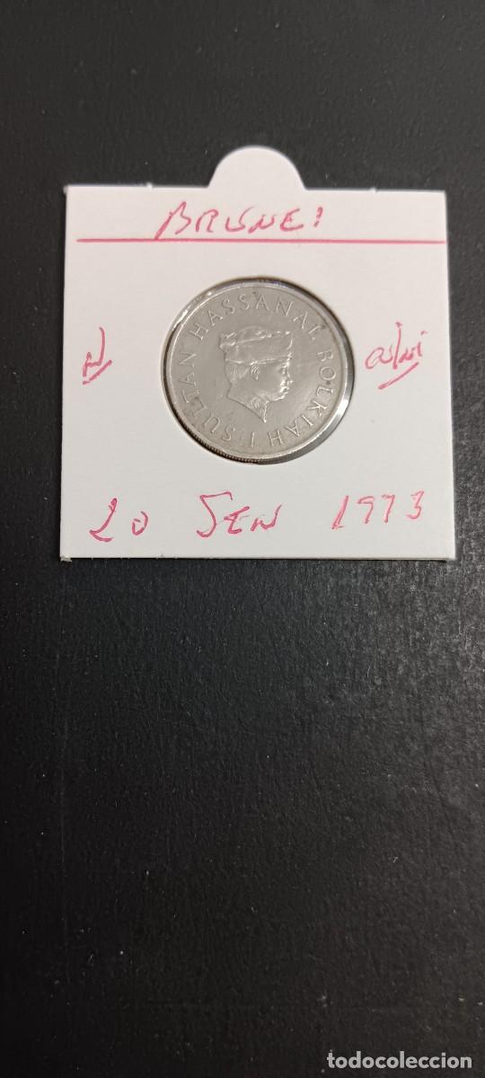 Monedas antiguas de Asia: BRUNEI 20 SEN 1973 KM=12 (CUPRONIQUEL)