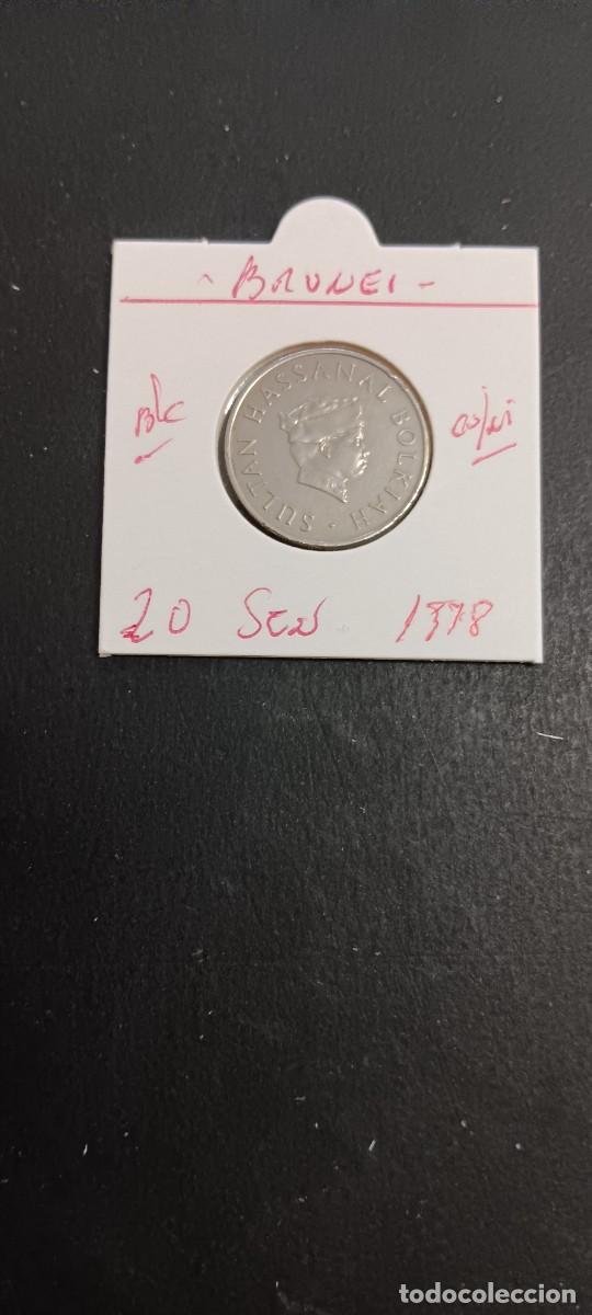 Moedas antigas da &Aacute;sia: BRUNEI 20 SEN 1974 BC KM=18 (CUPRONIQUEL)