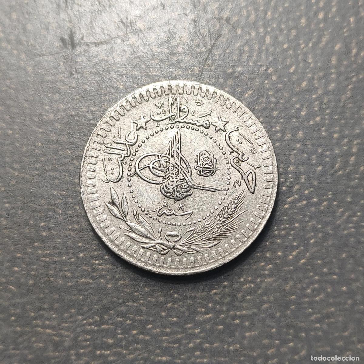Monedas antiguas de Asia: TURQUIA TURKEY 40 PARA 1327/8 MBC+/EBC
