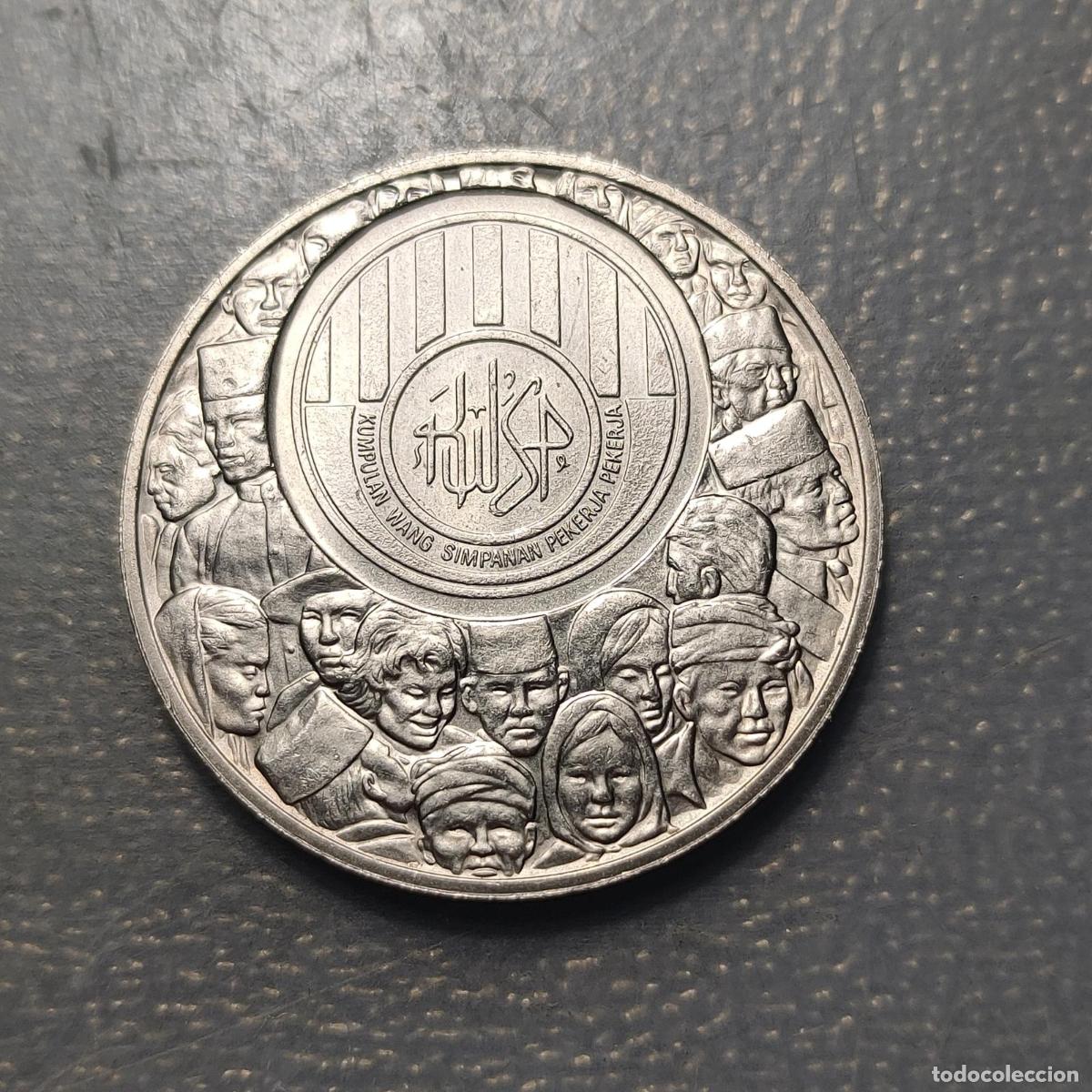 Monedas antiguas de Asia: MALASIA MALASYA 1 RINGGIT 1976 25 ANIVERSARIO EBC+/SC