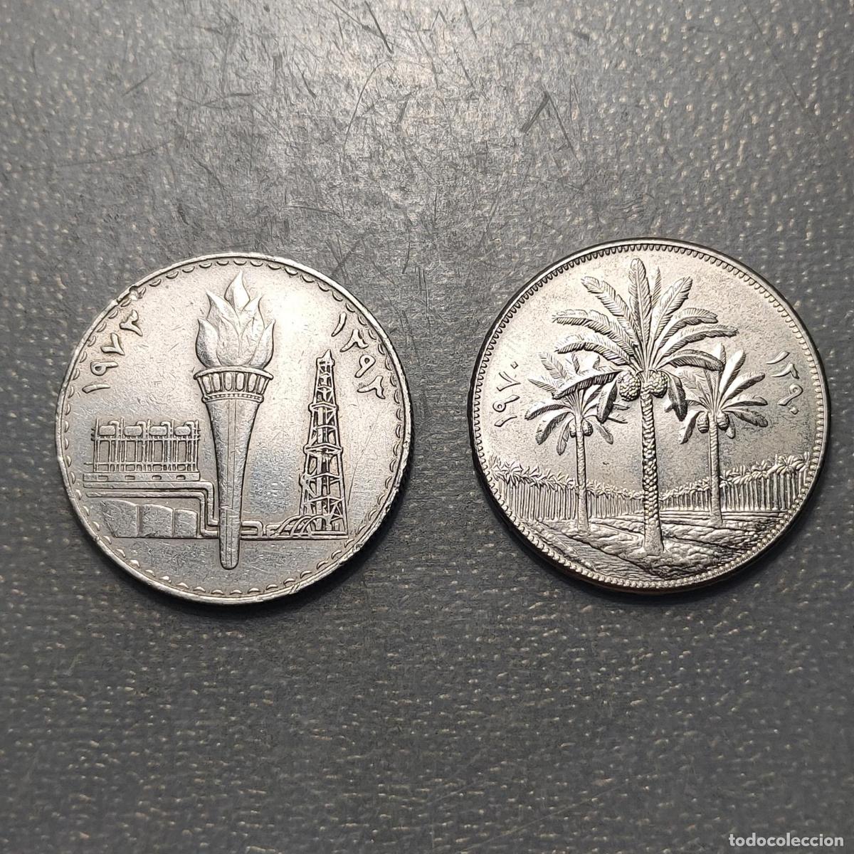 Monedas antiguas de Asia: IRAK IRAQ LOTE DE 2 MONEDAS 250 FILS