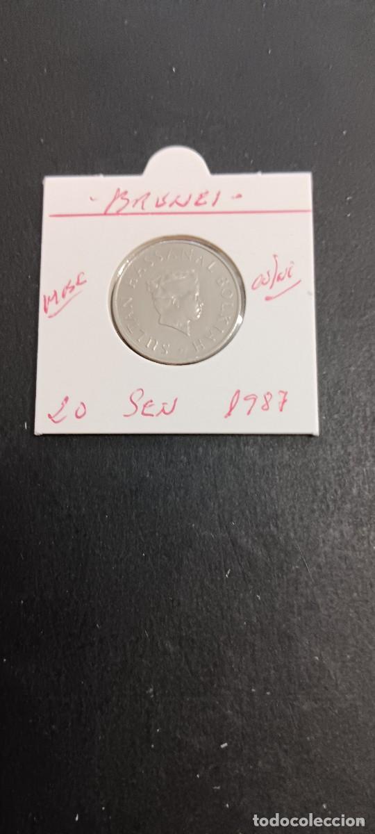 Monedas antiguas de Asia: BRUNEI 20 SEN 1987 MBC KM=18 (CUPRONIQUEL)