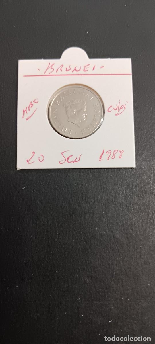 Monedas antiguas de Asia: BRUNEI 20 SEN 1988 MBC KM=18 (CUPRONIQUEL)
