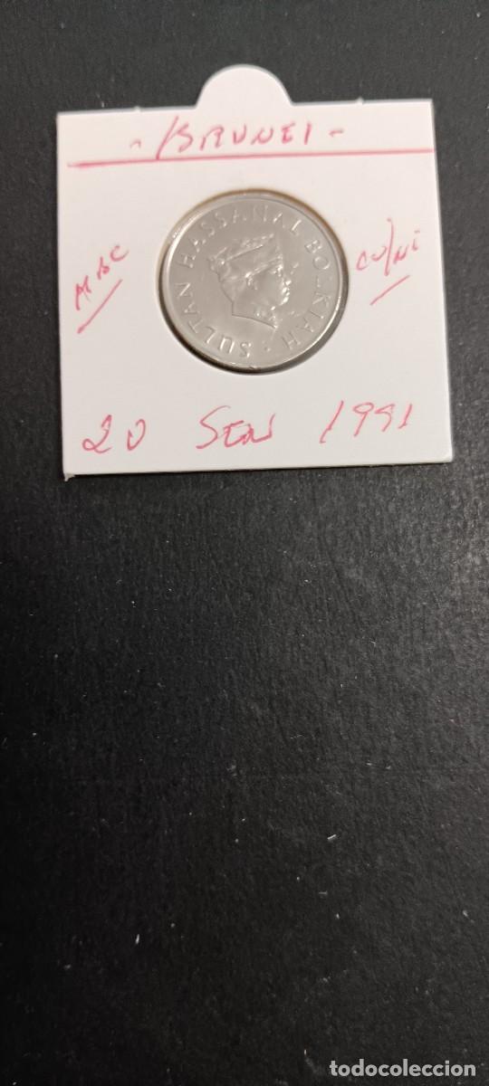 Monedas antiguas de Asia: BRUNEI 20 SEN 1991 MBC KM=18 (CUPRONIQUEL)
