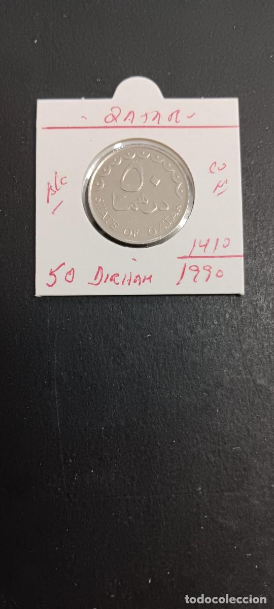 Monedas antiguas de Asia: QATAR 50 DIRHAM 1990(1410) BC KM=5 (CUPRONIQUEL)