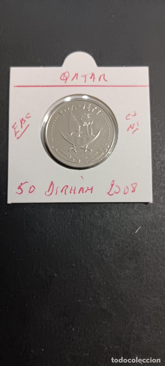 Monedas antiguas de Asia: QATAR 50 DIRHAM 2008(1429) EBC KM=15a (CUPRONIQUEL)