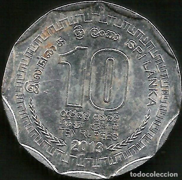 Monedas antiguas de Asia: SRI LANKA 2013 - 10 RUPEES - KM 181a - CIRCULADA