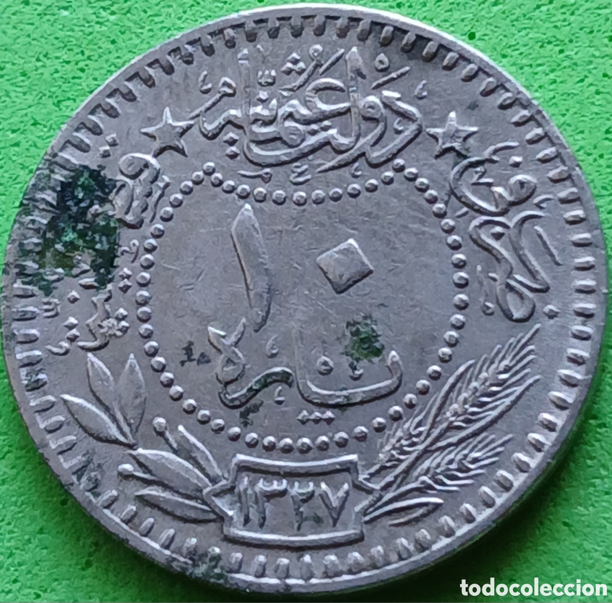 Monedas antiguas de Asia: Imperio Otomano 10 para 1909 km#760