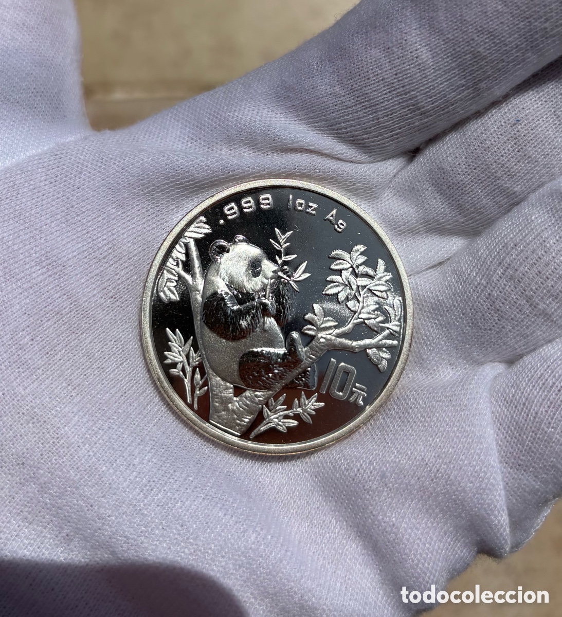 Old Coins of Asia: Moneda 1 onza Plata Panda China 1995