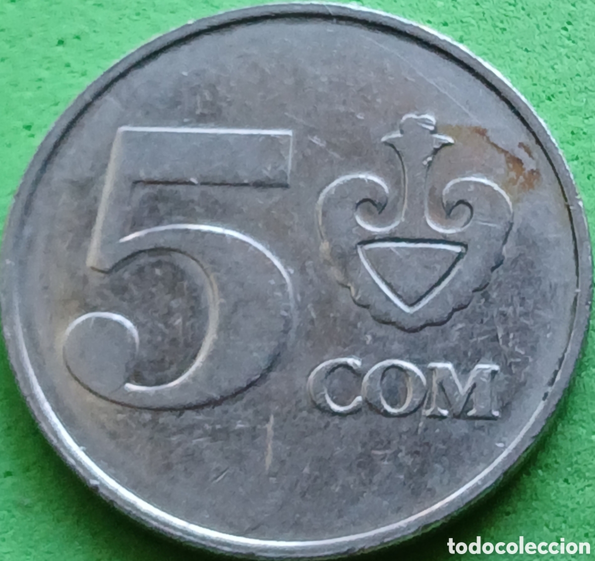 Monedas antiguas de Asia: Kirguist&aacute;n 5 som 2008 km#16