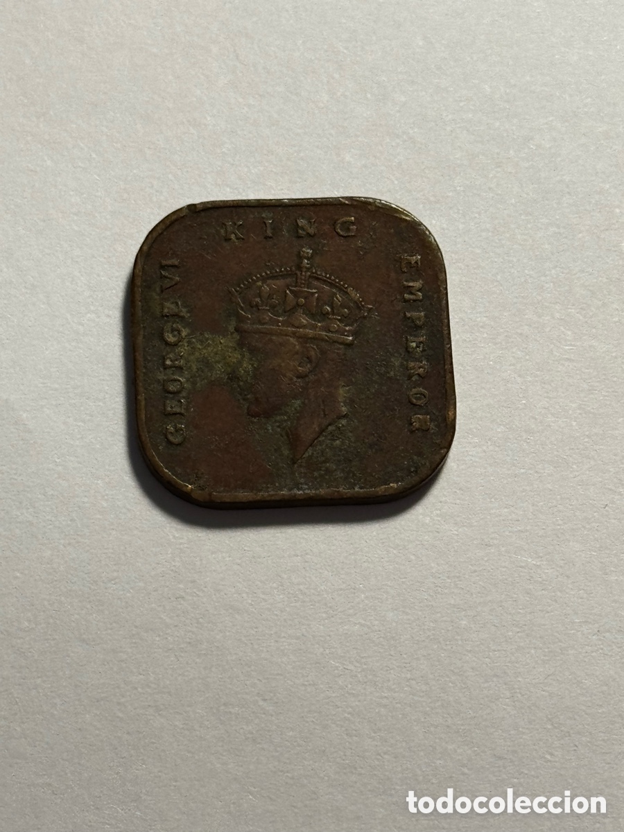 Monedas antiguas de Asia: Moneda de 1 centavo de malasia 1943 - Foto 1