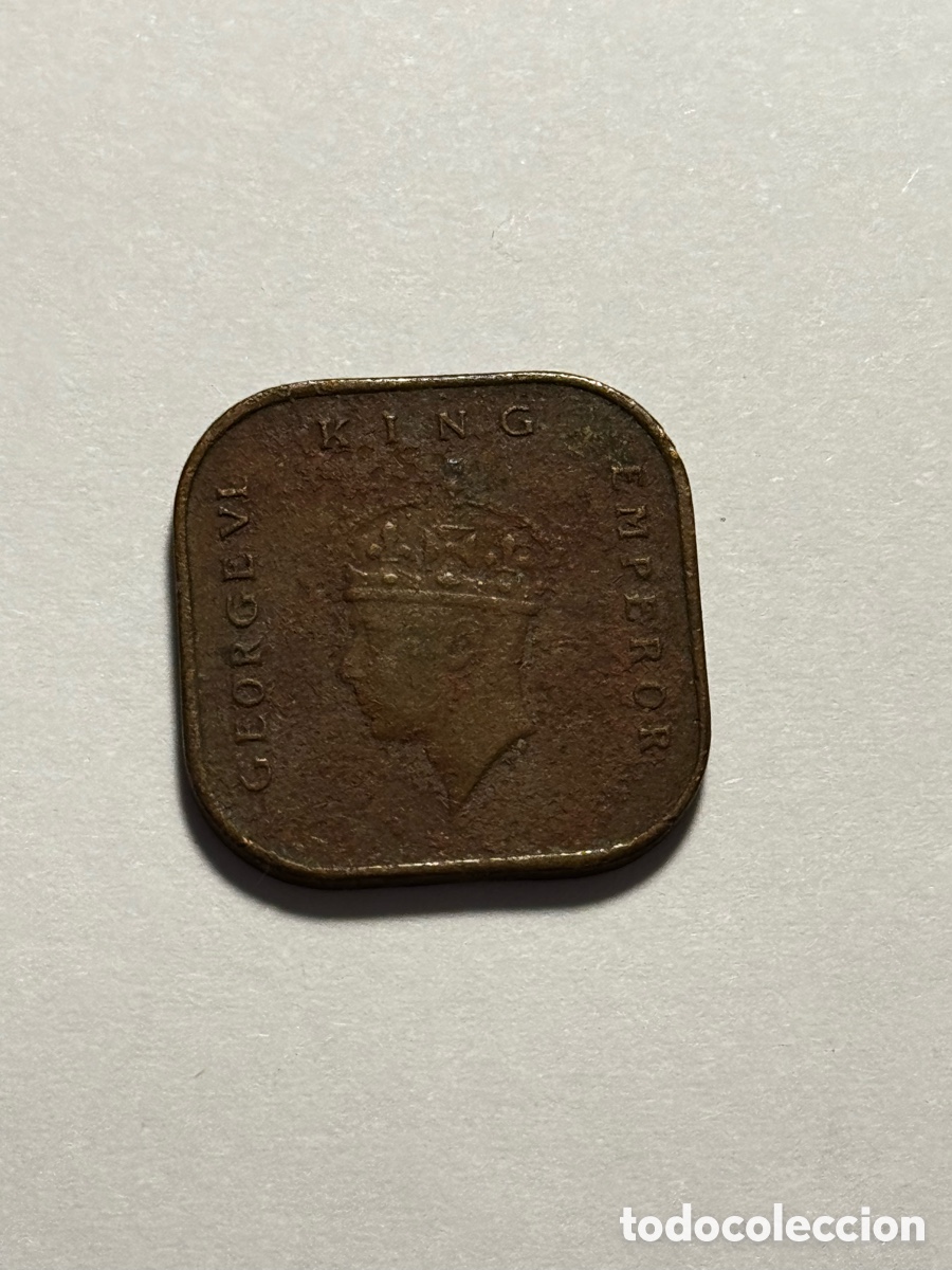 Monete antiche di Asia: Moneda de 1 centavo de malasia 1943