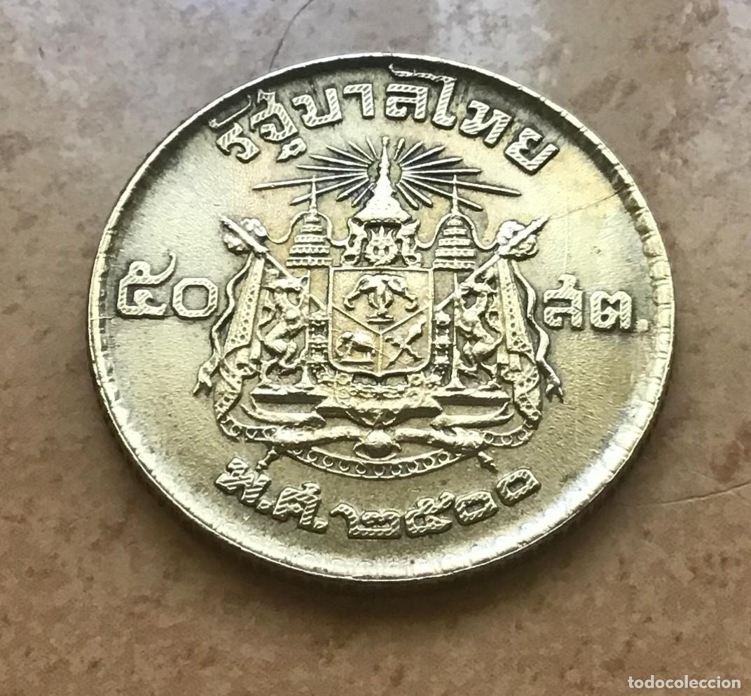 Monedas antiguas de Asia: 50 satang de Tailandia. A&ntilde;o 1957
