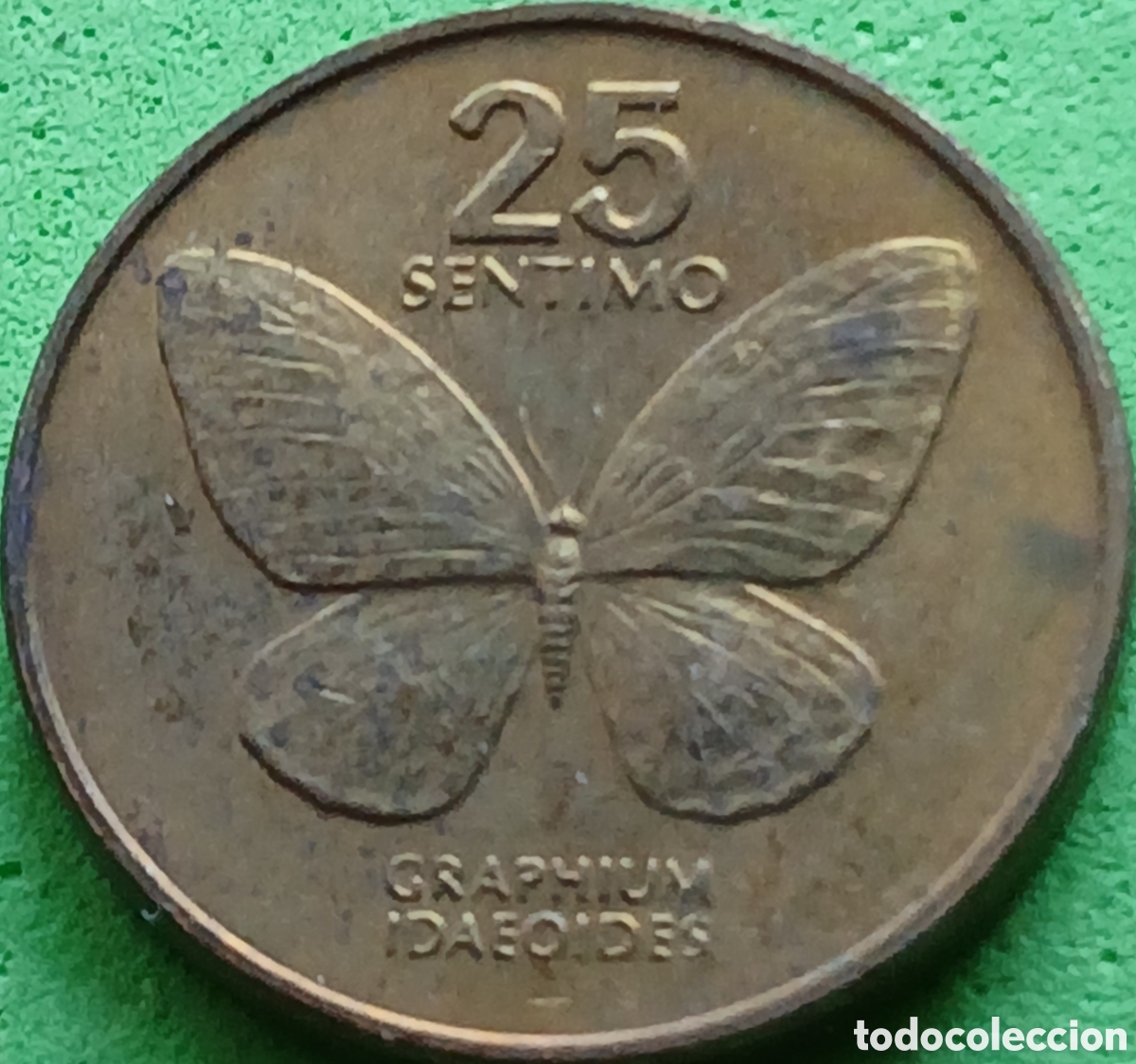 Monedas antiguas de Asia: Filipinas 25 c&eacute;ntimos 1993 km#241.2 poco com&uacute;n
