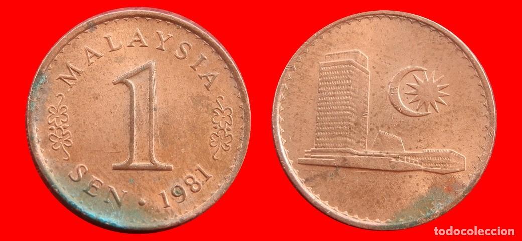 Monedas antiguas de Asia: 1 SEN 1981 MALASIA-151209