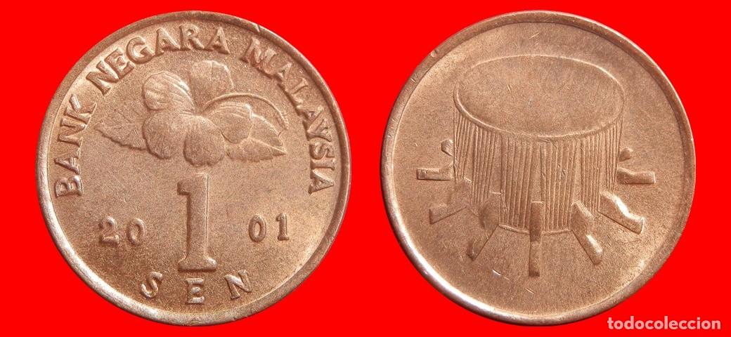 Monedas antiguas de Asia: 1 SEN 2001 MALASIA-151217