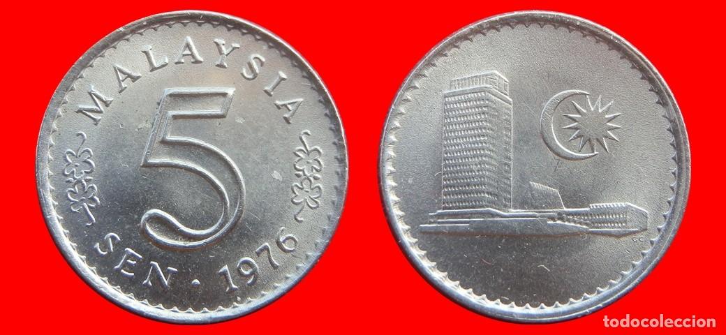 Monedas antiguas de Asia: 5 SEN 1976 MALASIA-151220
